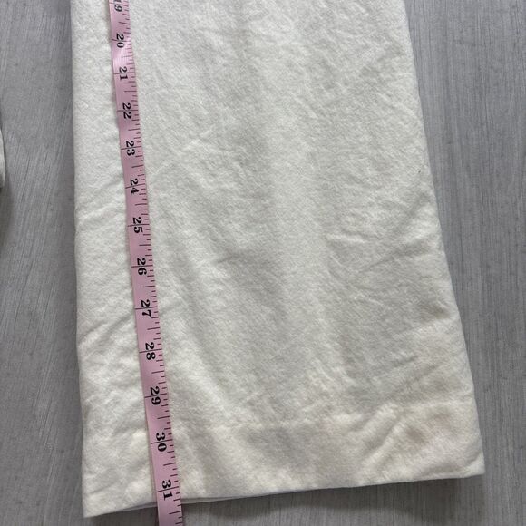 Talbots Windsor Curvy Pants Women’s 2 Ivory Cream Italian Flannel Wool Blend - Picture 11 of 12